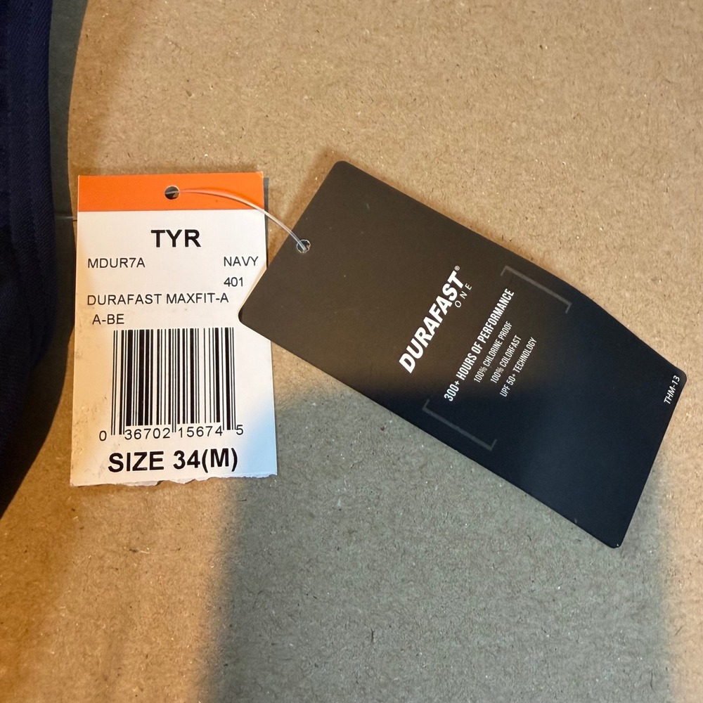 TYR Durafast One Maxfit Swimsuit Womens 34 Navy Blue One Piece MDUR7A - Picture 4 of 6